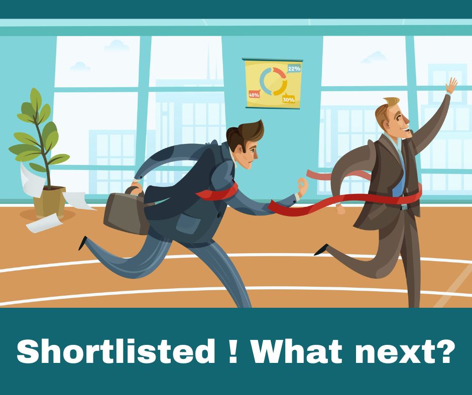 What to say when you have been shortlisted?